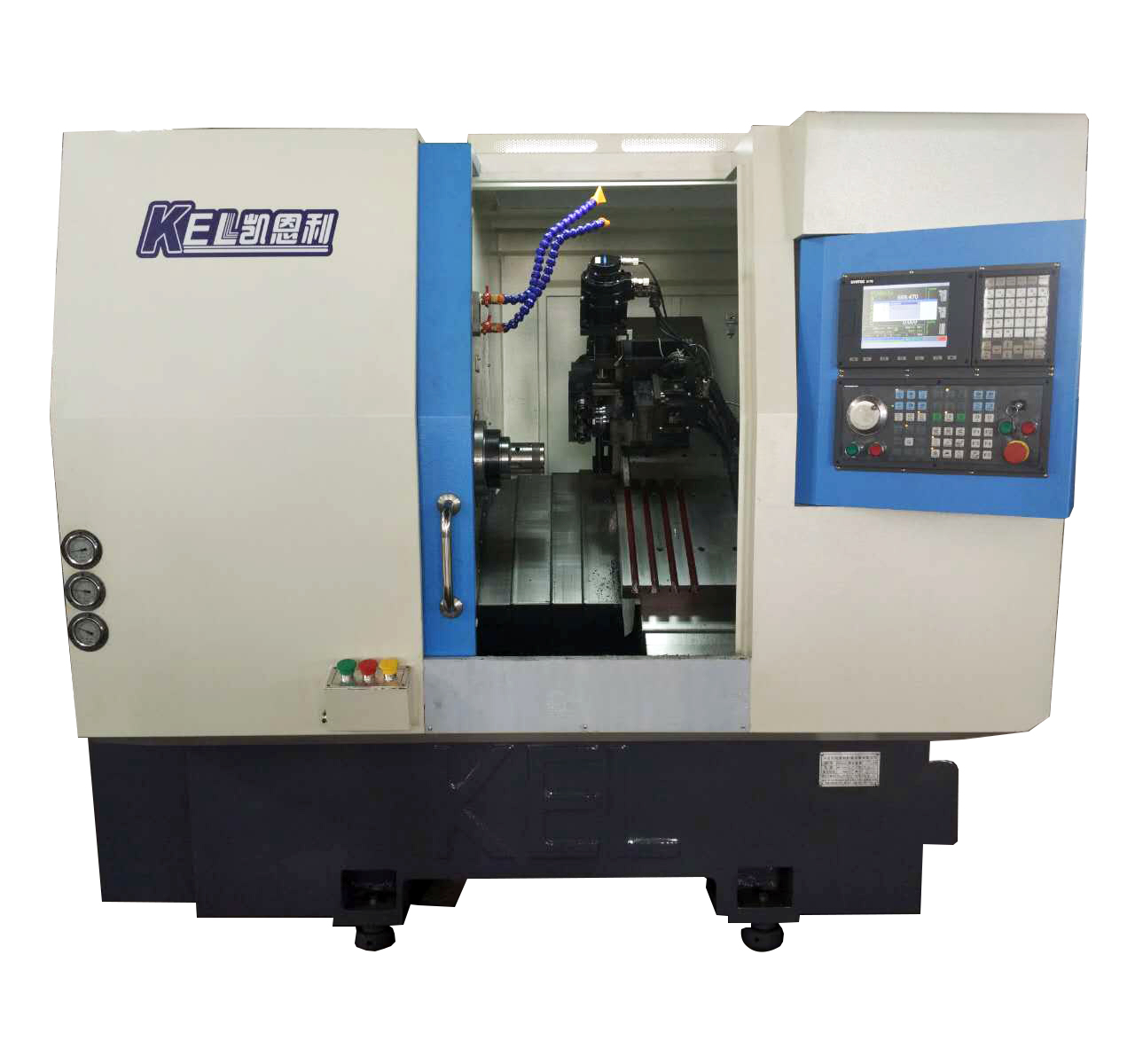 46 刀塔 帶動(dòng)力頭 帶Y軸 車(chē)銑復(fù)合機(jī)（ 45度斜床身 線(xiàn)軌機(jī)）CK6146D-Y