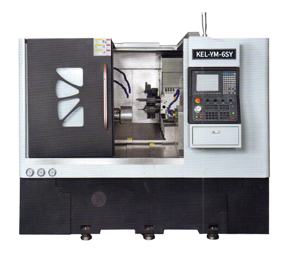  kel-Ym-6SY CNC雙主軸單動(dòng)力刀塔車(chē)銑復(fù)合數(shù)控車(chē)床 