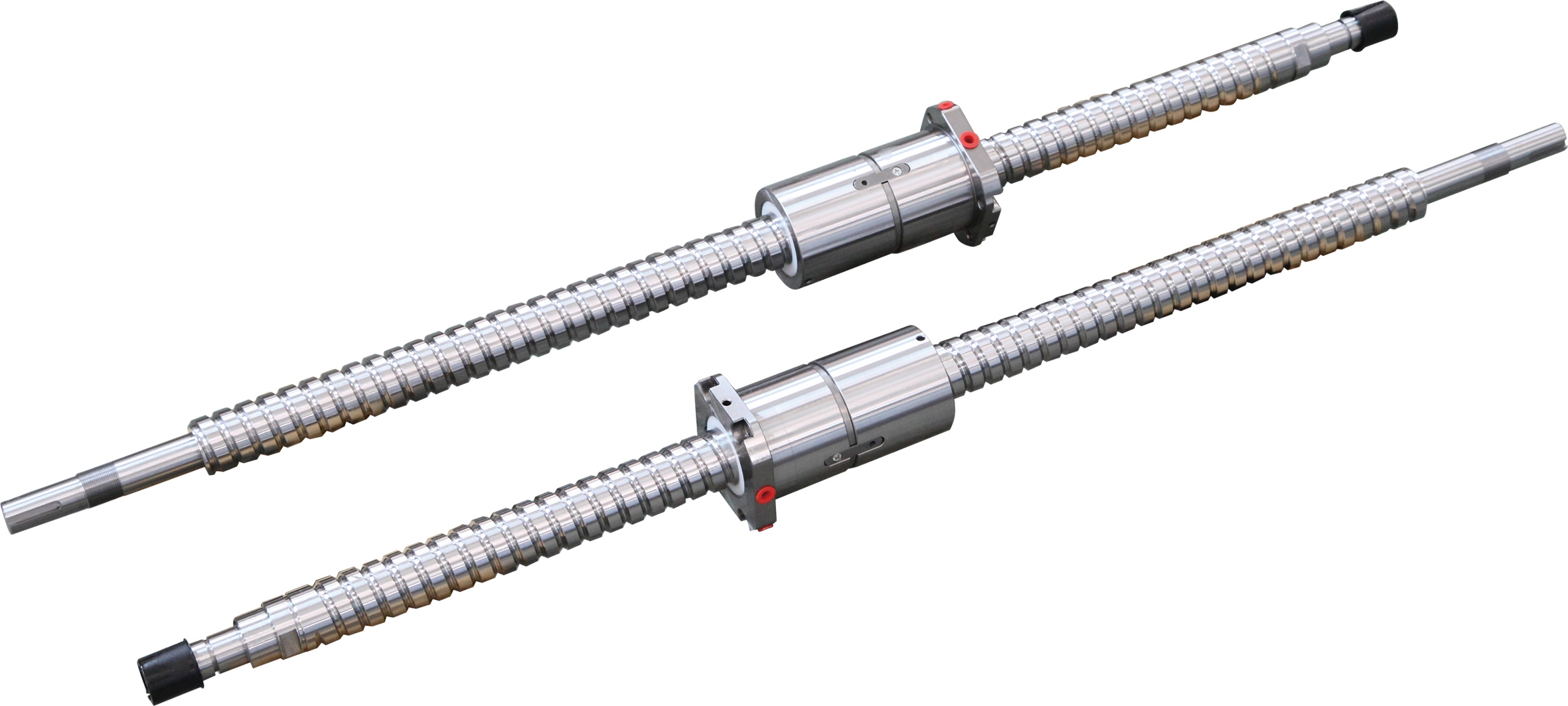 高剛性、高精度、高速度的進口臺灣上銀或銀泰P級線性滑軌，C3精密滾珠絲桿，專用日本NSK/德國FAG絲桿軸承。