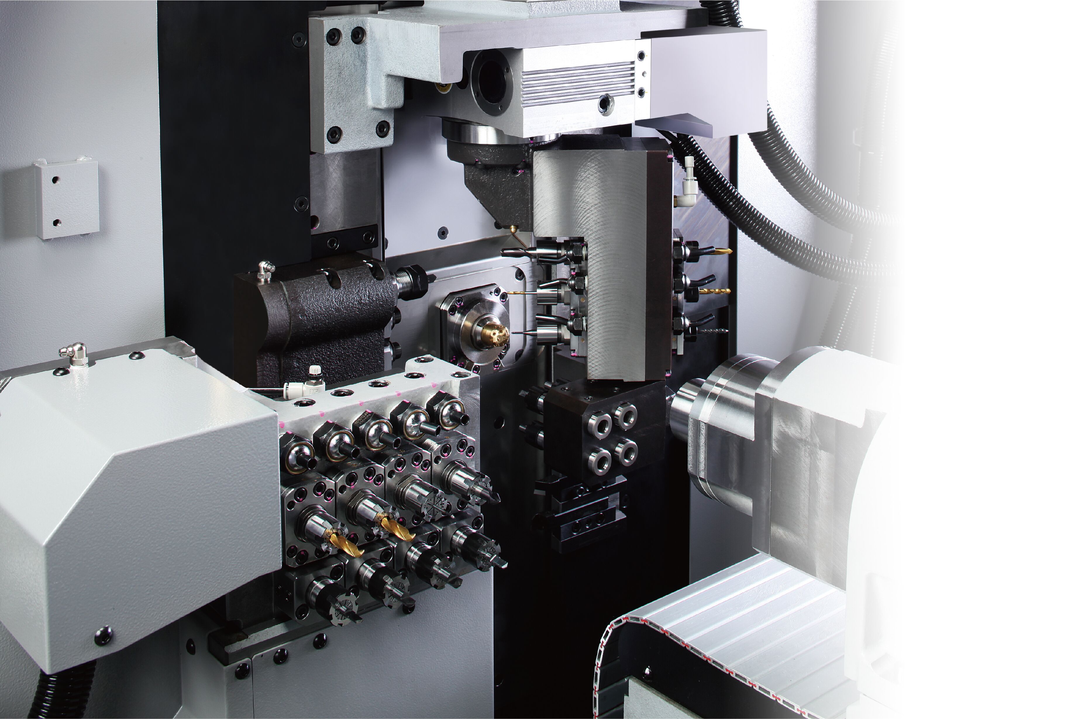 CNC精密自動(dòng)車床 SS207走心機(jī)   結(jié)構(gòu)件