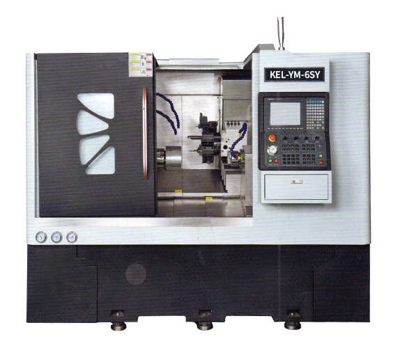 kel-Ym-6SY CNC雙主軸單動(dòng)力刀塔車(chē)銑復(fù)合數(shù)控車(chē)床  